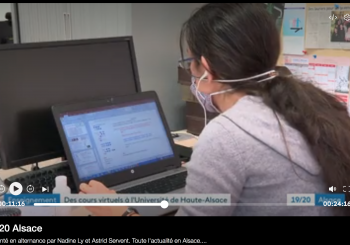DÉVELOPPEMENT DES COURS VIRTUELS À L’UHA : REPORTAGE SUR FRANCE 3