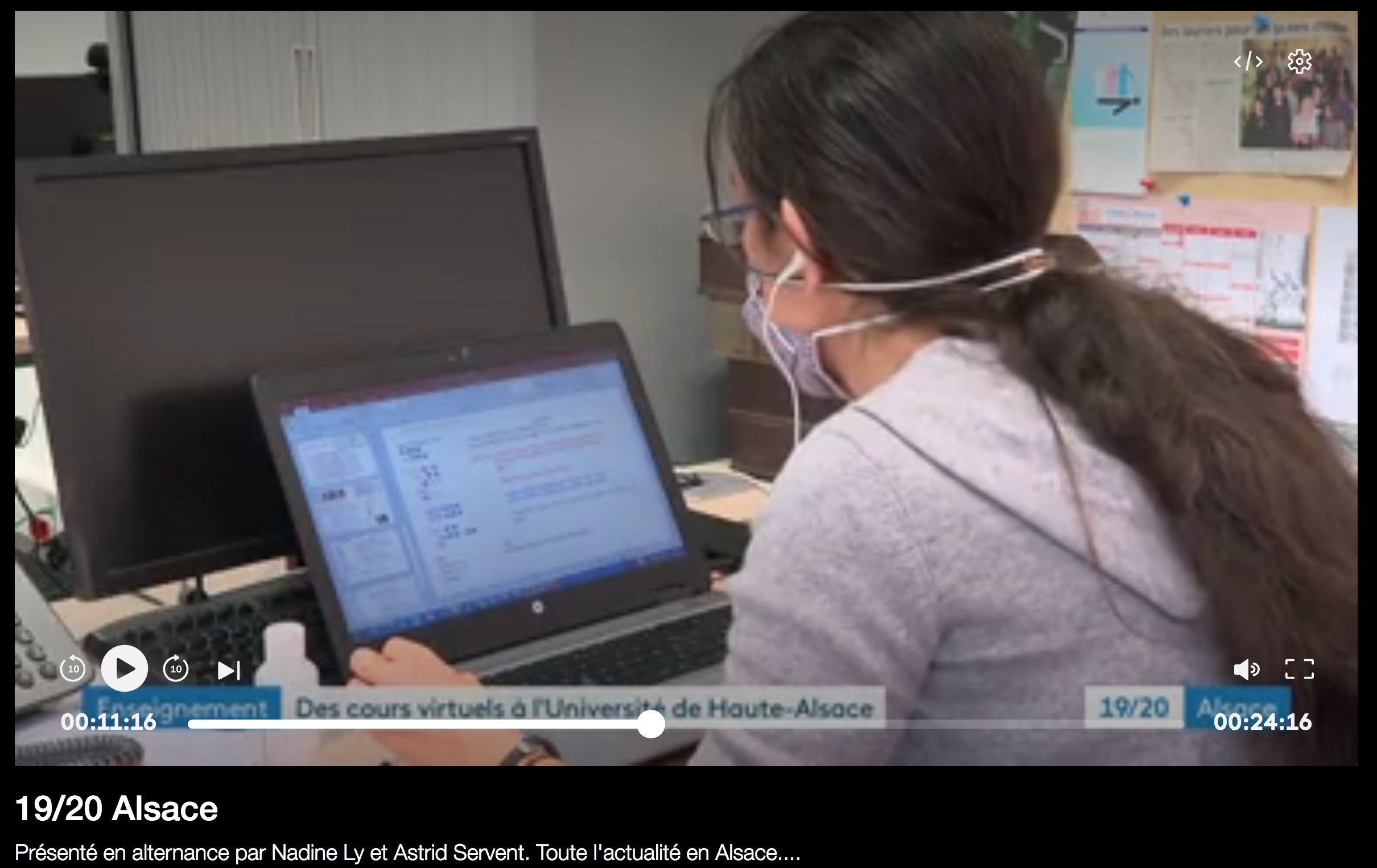 Developpement Des Cours Virtuels A L Uha Reportage Sur France 3 Enscmu