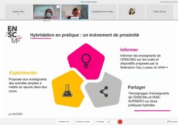 1RE DEMI-JOURNÉE HYBRIDATION DES ENSEIGNEMENTS À L’ENSCMu