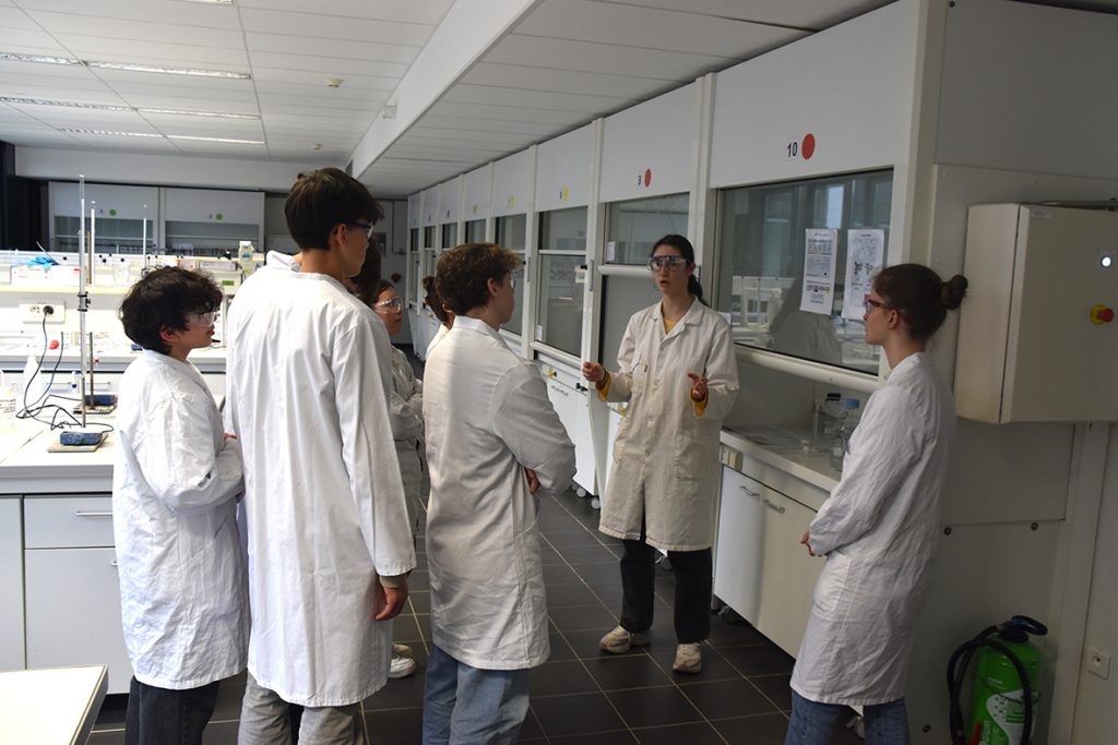 Visite lycée Kastler à l'ENSCMu Chimie Mulhouse