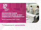 CHIMIE MULHOUSE POST-BAC, INFORMEZ-VOUS : WEBINAIRE LE 16.12 à 17h30