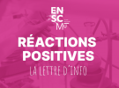 NOUVEAU NUMÉRO DE LA NEWSLETTER « RÉACTIONS POSITIVES »